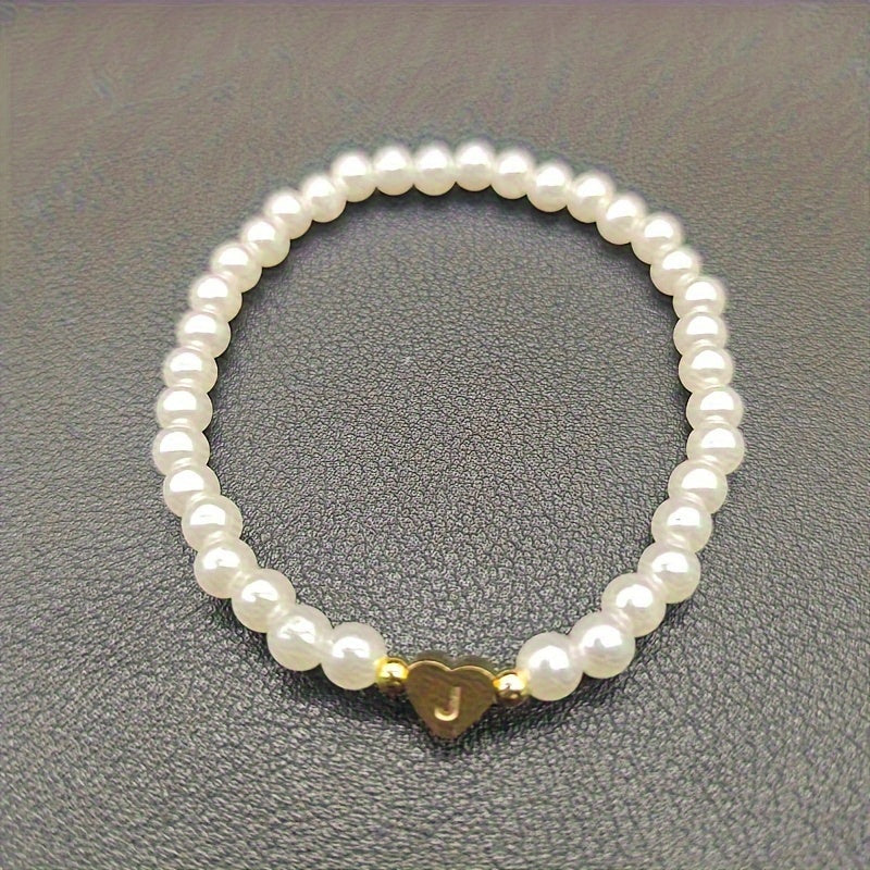 Bijou chic avec lettre au cœur (A–Z)