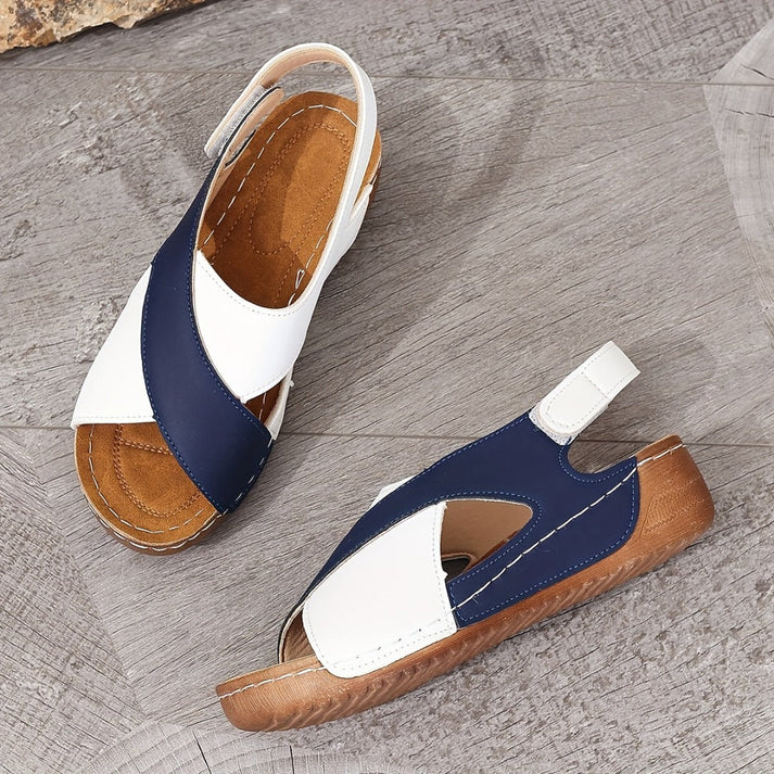 Sandales orthopédiques avec un talon diagonal particulièrement confortable pour les femmes