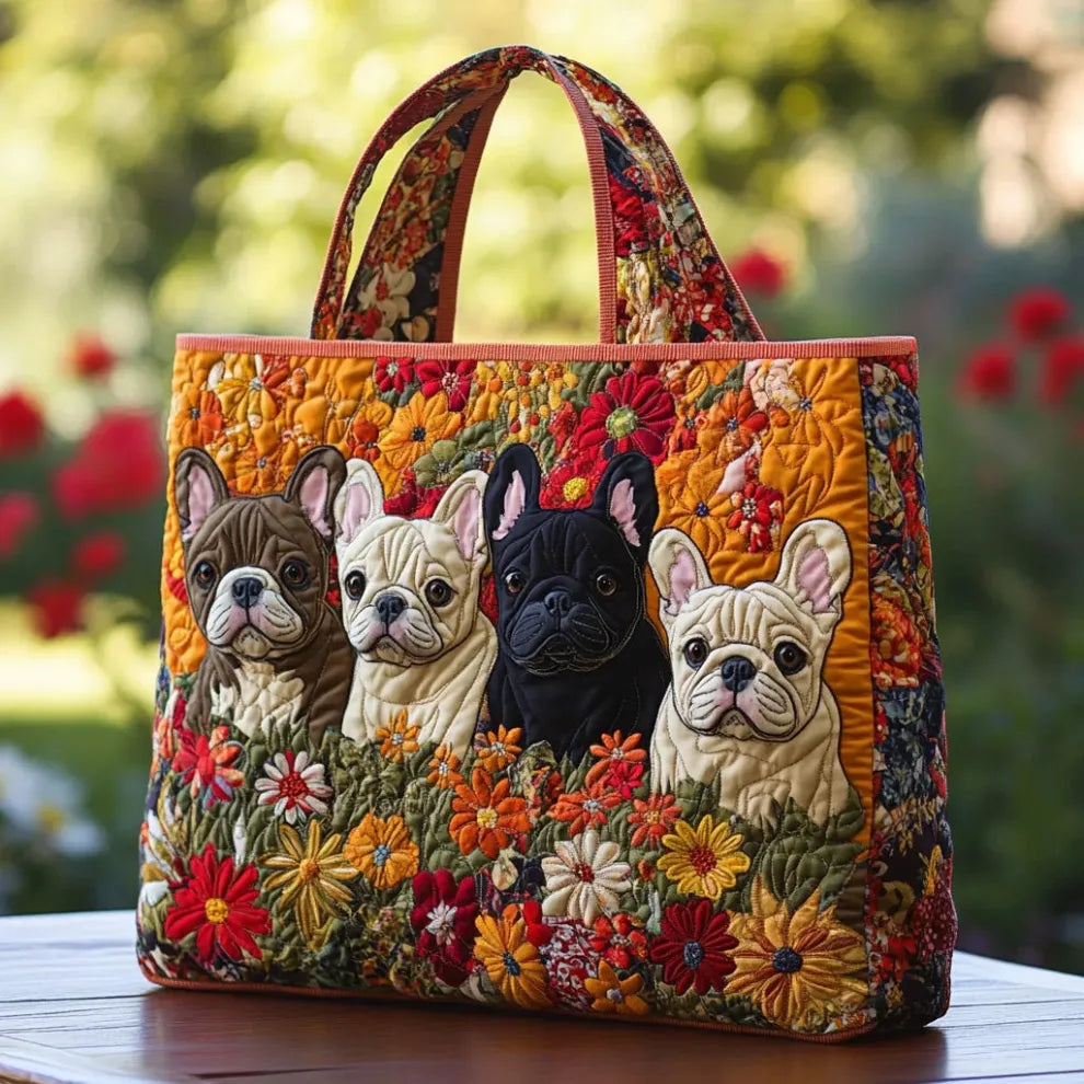 Sac Quilte à la Main Jardin Français