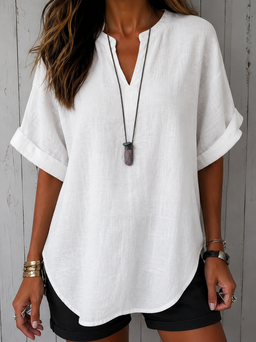 Emma™ – T-shirt à manches courtes simple