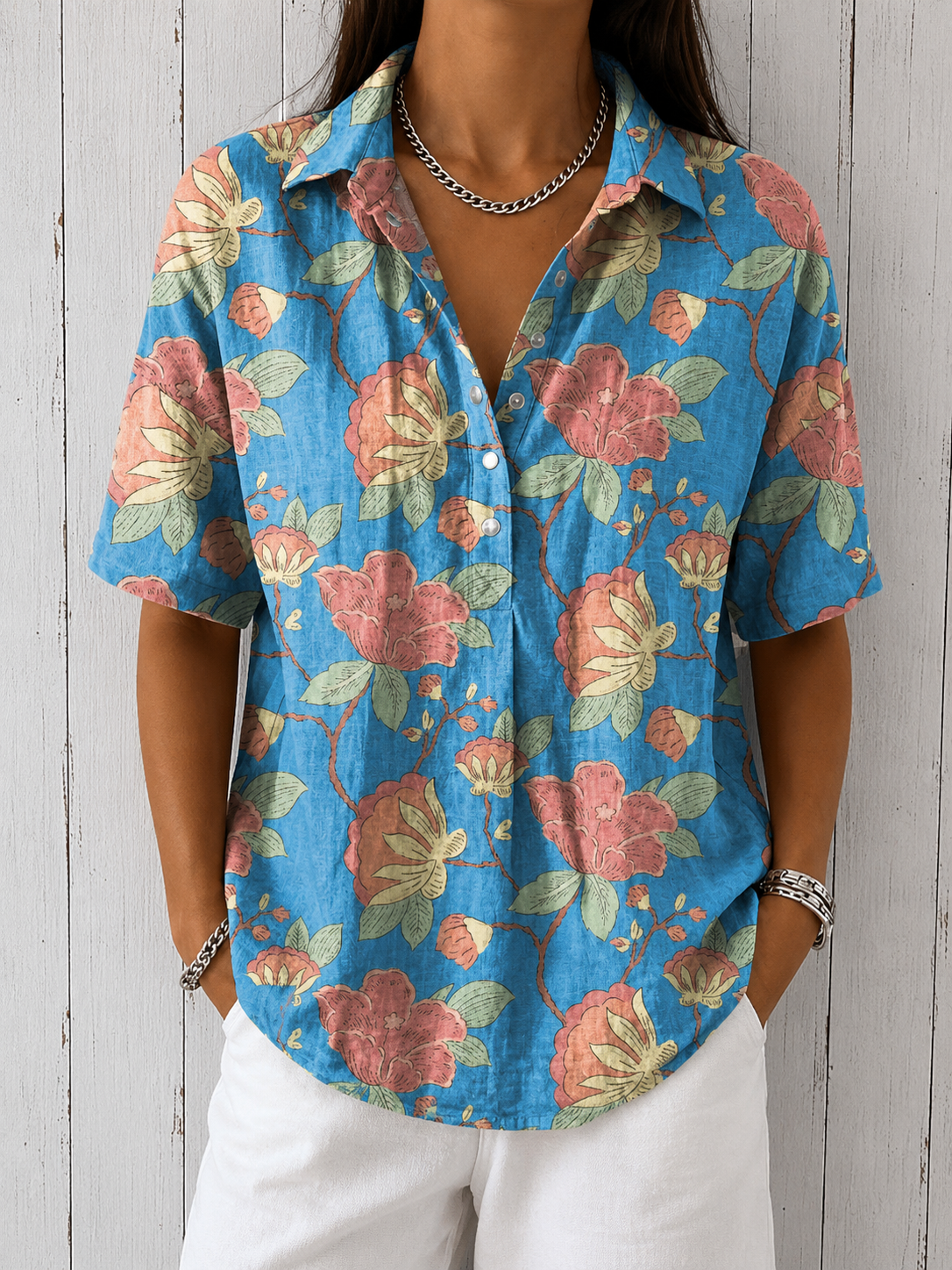 Linaé - blouse élégante avec imprimé floral