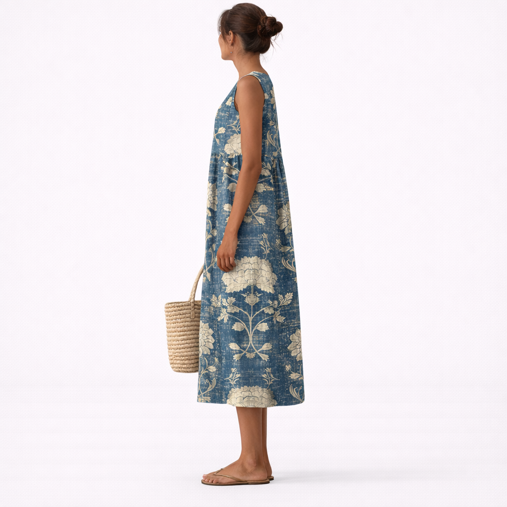 Alberta™ | Robe midi fleurie classique