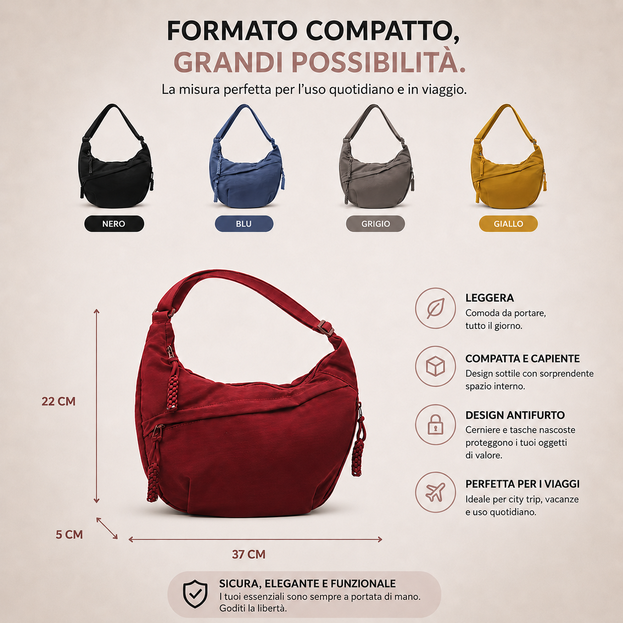Gioia | Sac à Bandoulière Orange
