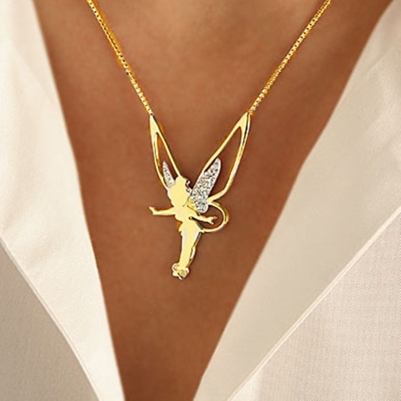 Pendentif fée en or
