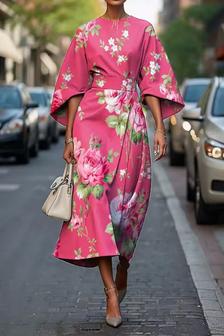 Céleste - Robe à fleurs élégante