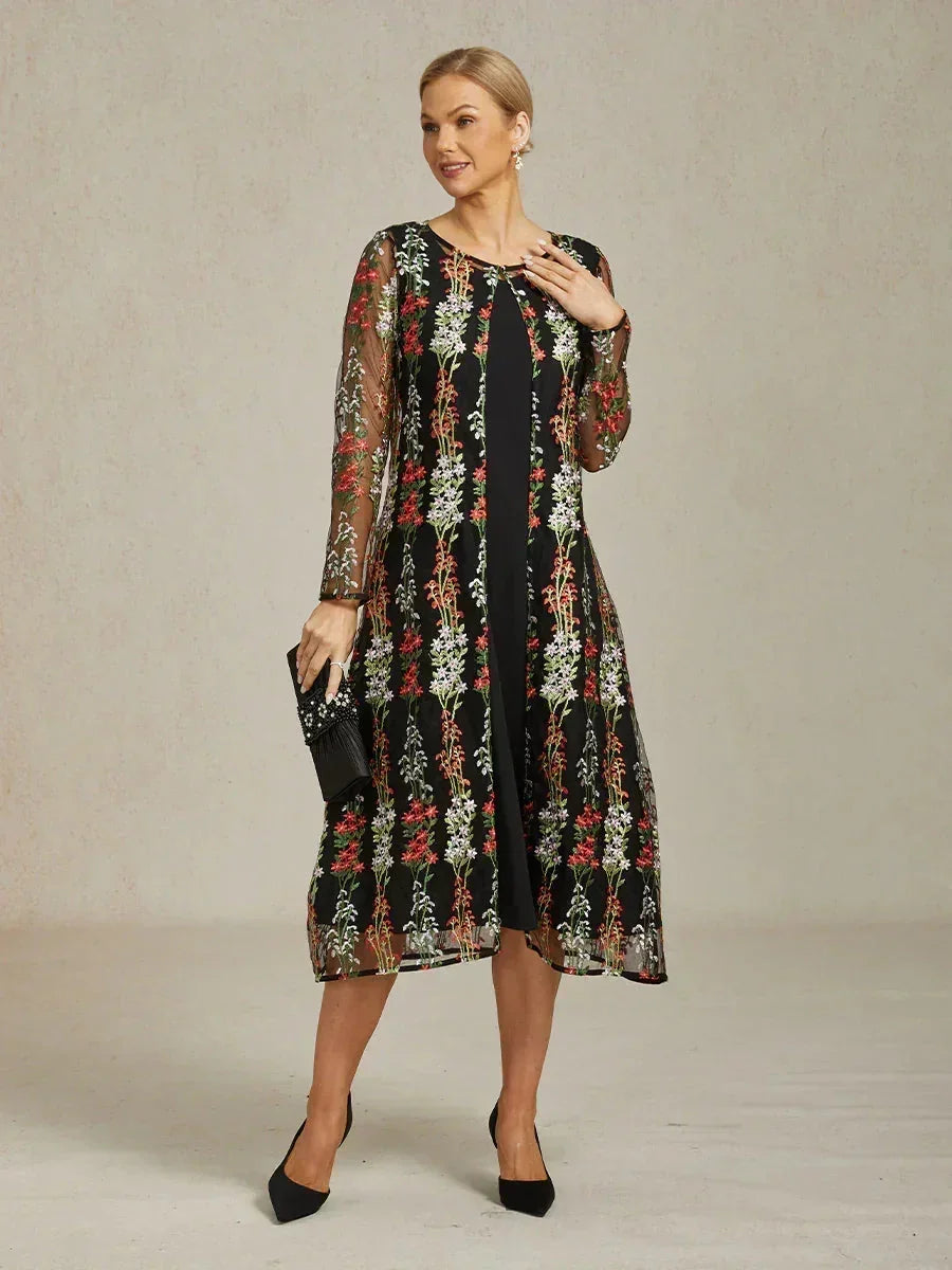 Robe blazer vintage avec broderies en sequins