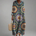 Robes midi géométriques Eva