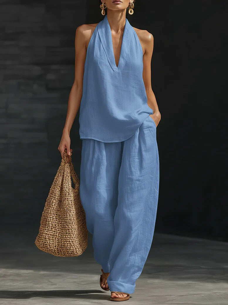 Zoe™ Ensemble sans manches avec pantalon large