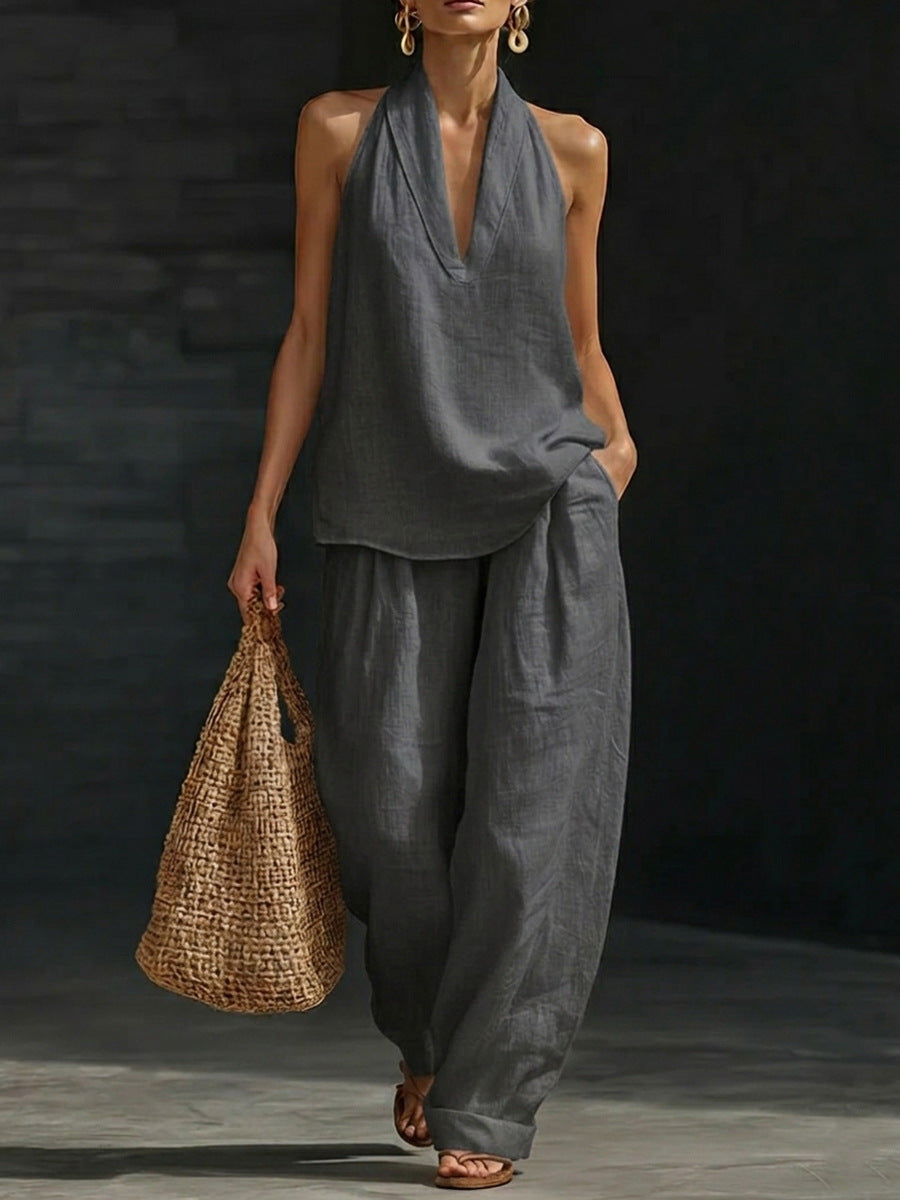 Zoe™ Ensemble sans manches avec pantalon large