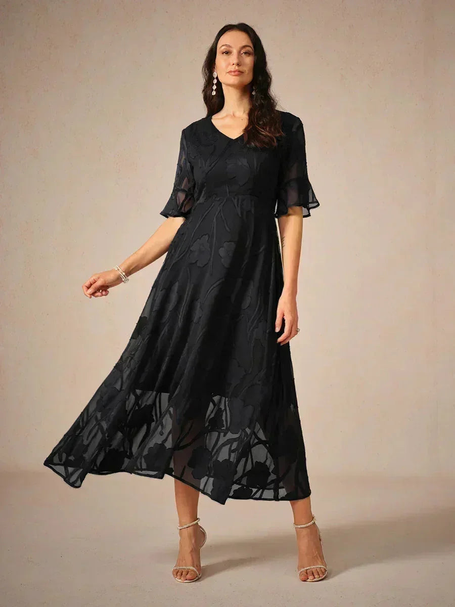 Robes maxi en dentelle avec volants