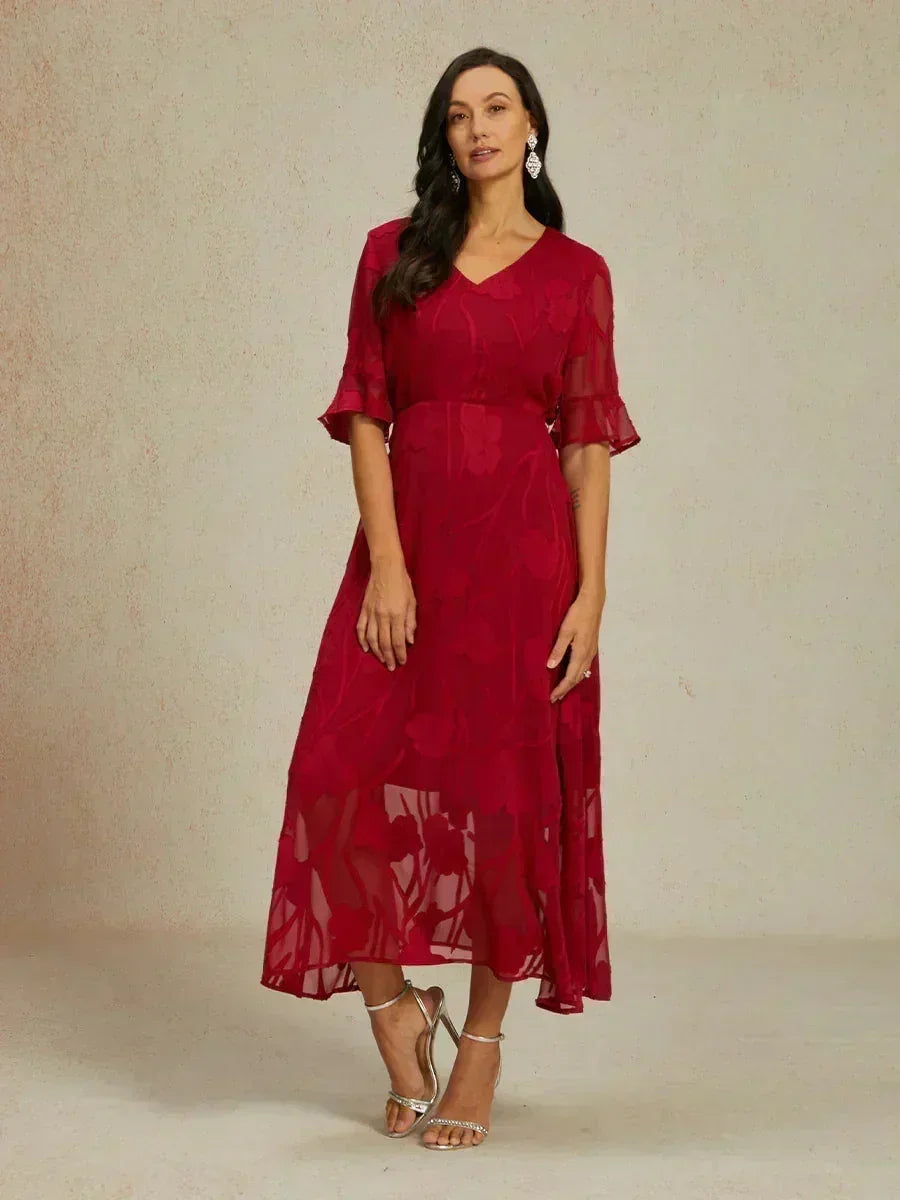 Robes maxi en dentelle avec traîne