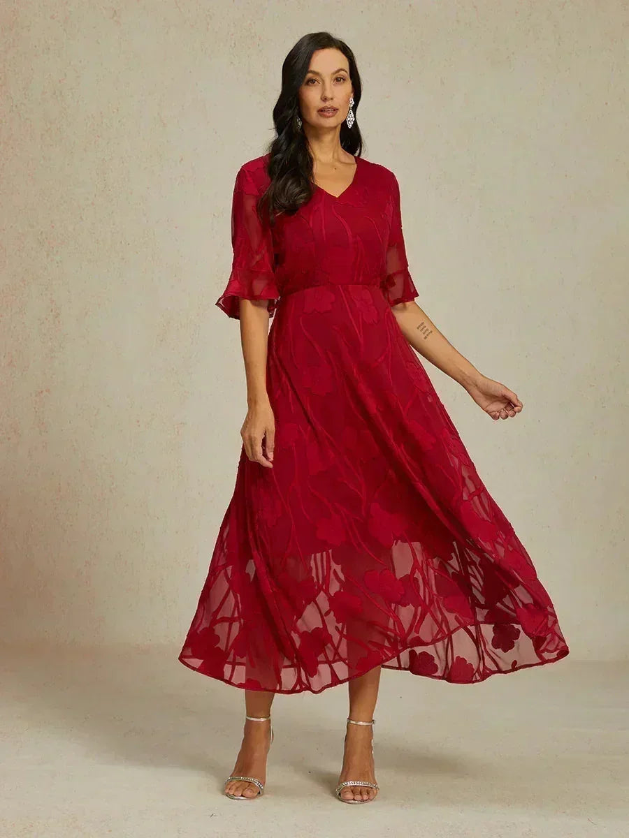 Robes maxi en dentelle avec traîne