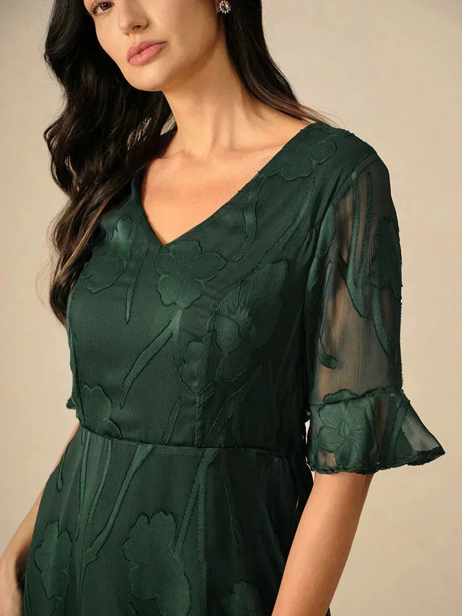 Robes maxi en dentelle avec volants