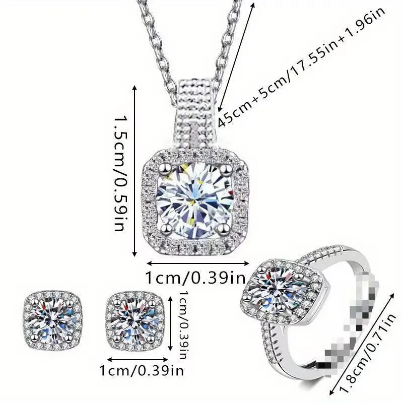 Ensemble de bijoux en cube de luxe