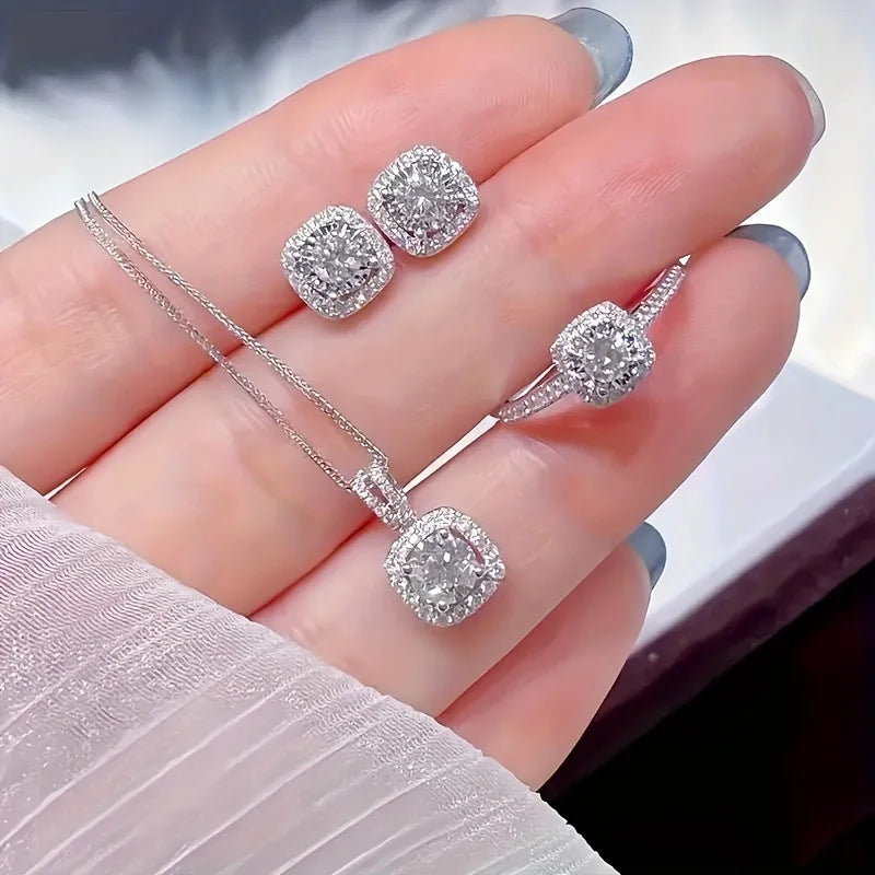 Ensemble de bijoux en cube de luxe