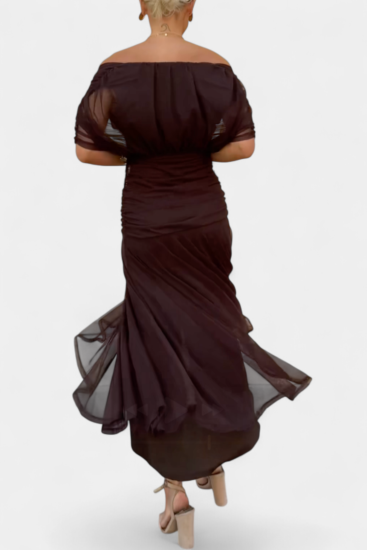 Florendra | Robe longue à fleurs avec col en V