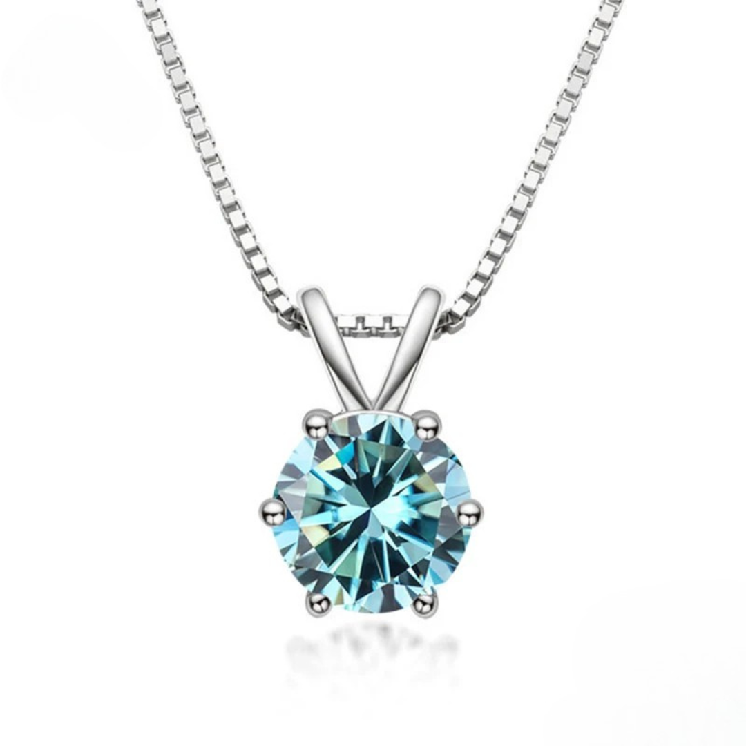 Bague solitaire élégante avec moissanite