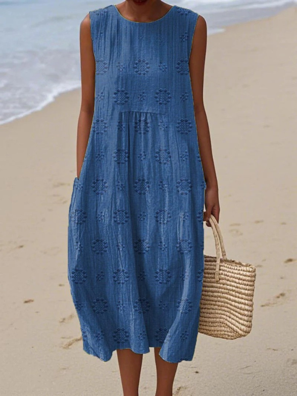 Sarah | Robe midi à motifs