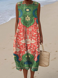Vera | Robe mi-longue bohémienne