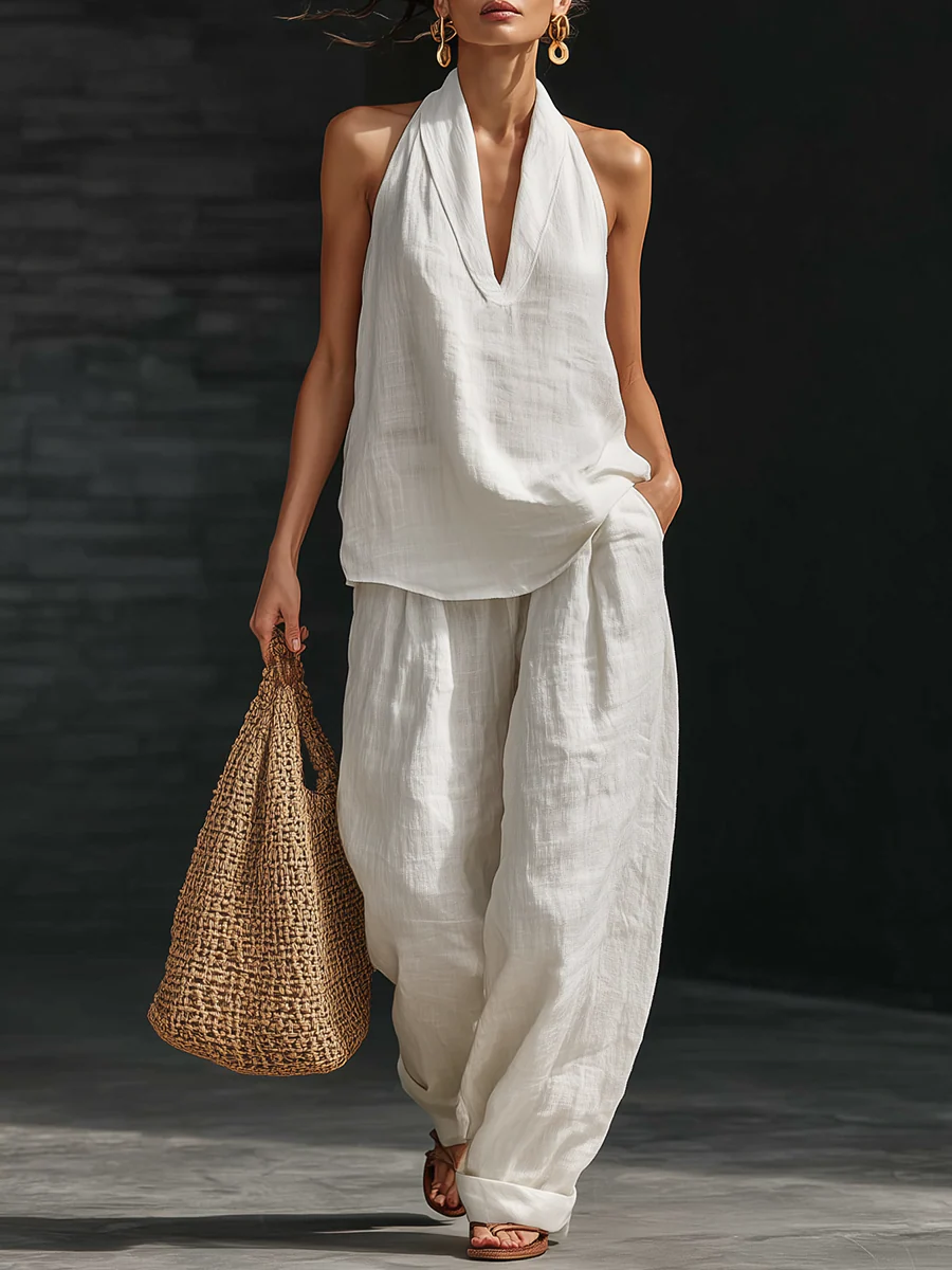 Zoe™ Ensemble sans manches avec pantalon large