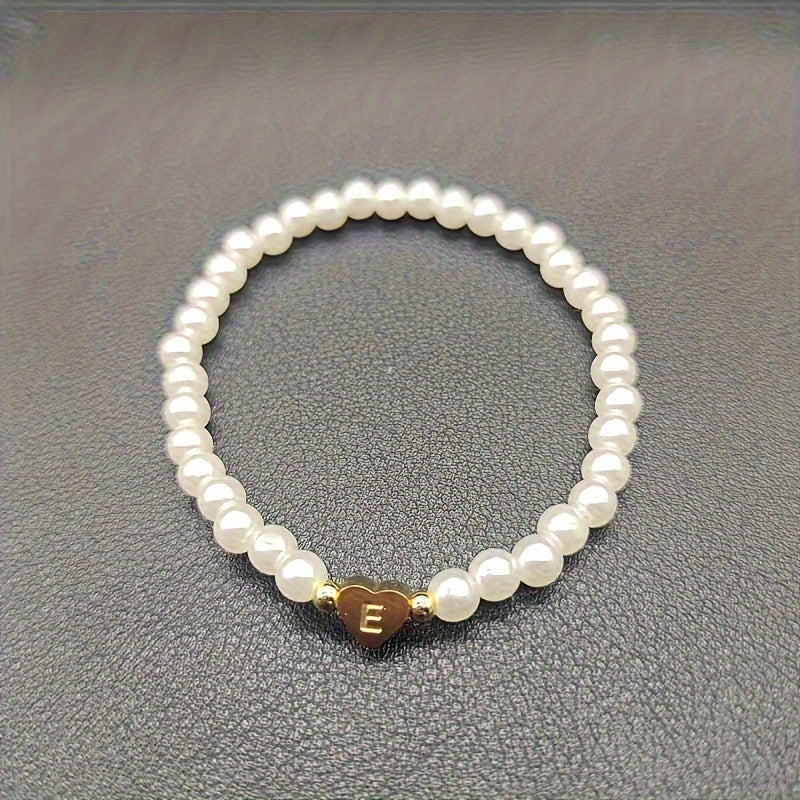 Bijou chic avec lettre au cœur (A–Z)