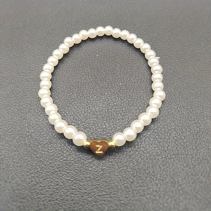 Bijou chic avec lettre au cœur (A–Z)