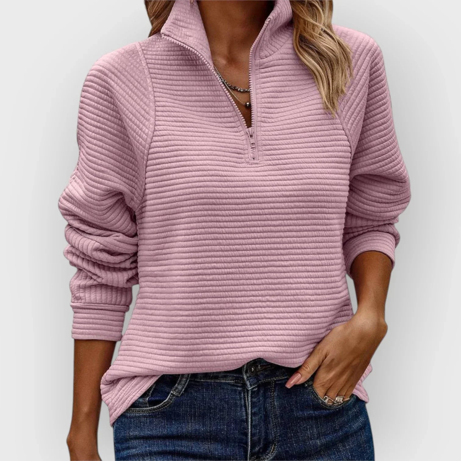 Olivia | Pull à demi-zip