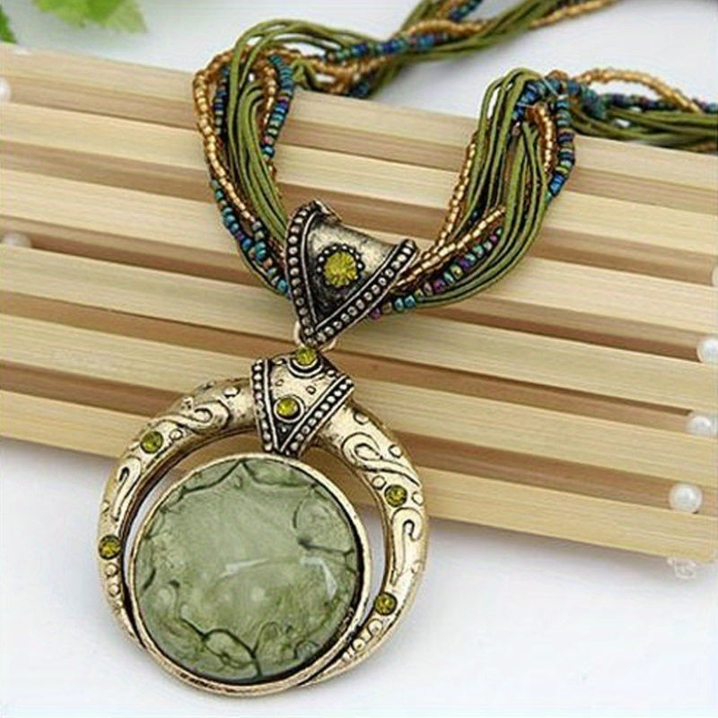Collier avec pendentif bohème