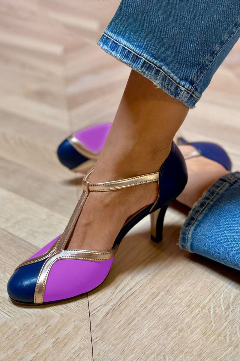 Chaussures T-Bar Rétro