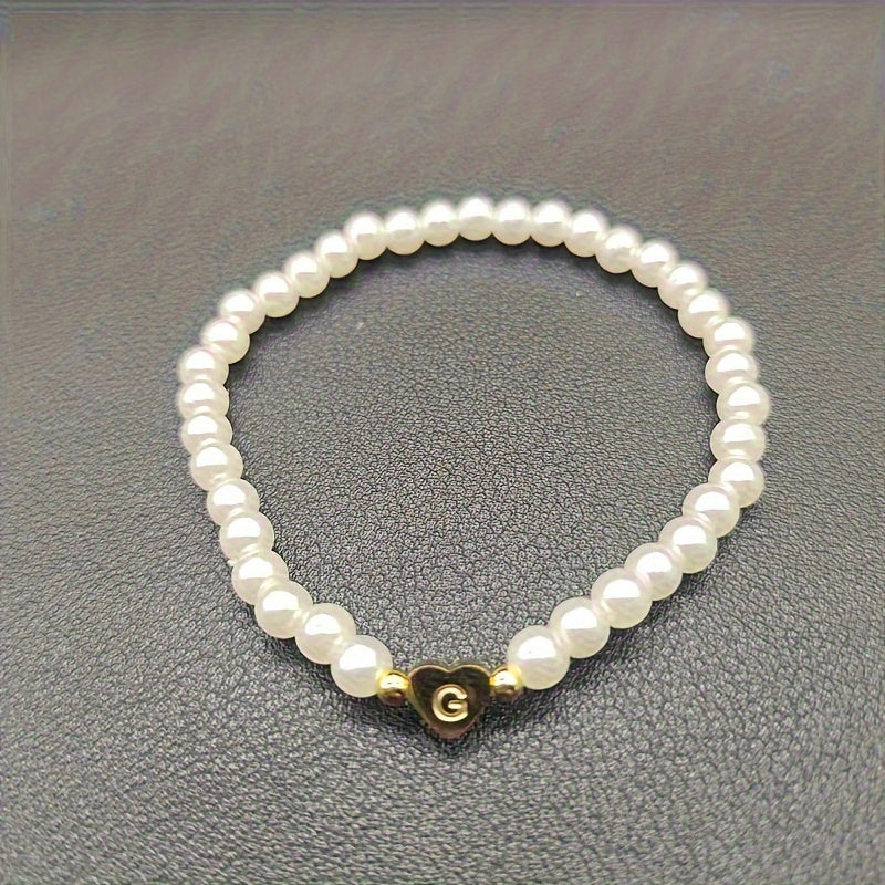 Bijou chic avec lettre au cœur (A–Z)