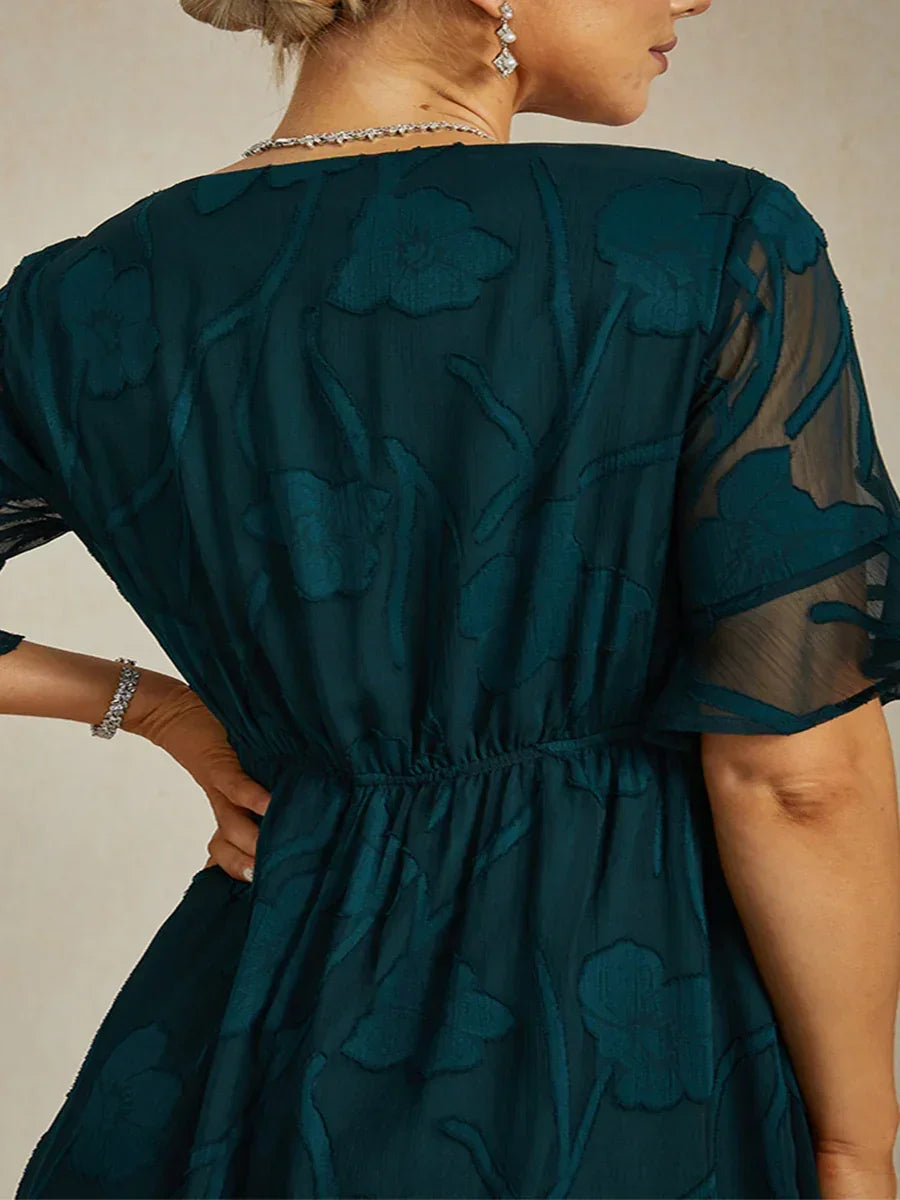 Robes maxi en dentelle avec volants