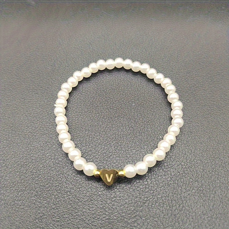 Bijou chic avec lettre au cœur (A–Z)