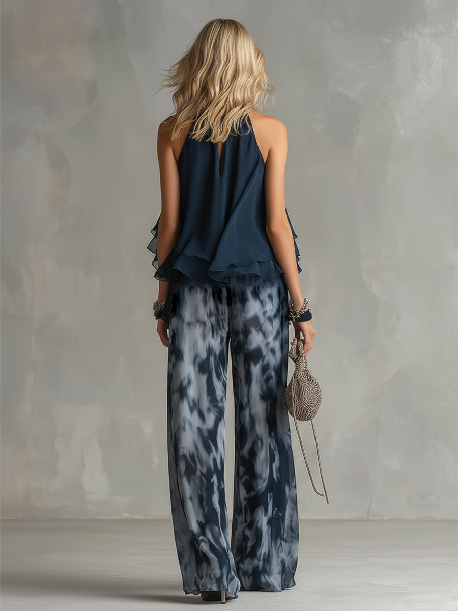 Eliz | Ensemble élégant et léger avec un haut fluide et un pantalon large