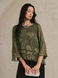 Chemise à couches en chiffon avec motif floral