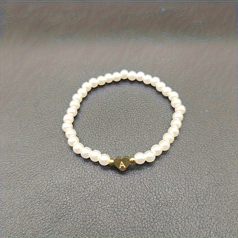 Bijou chic avec lettre au cœur (A–Z)