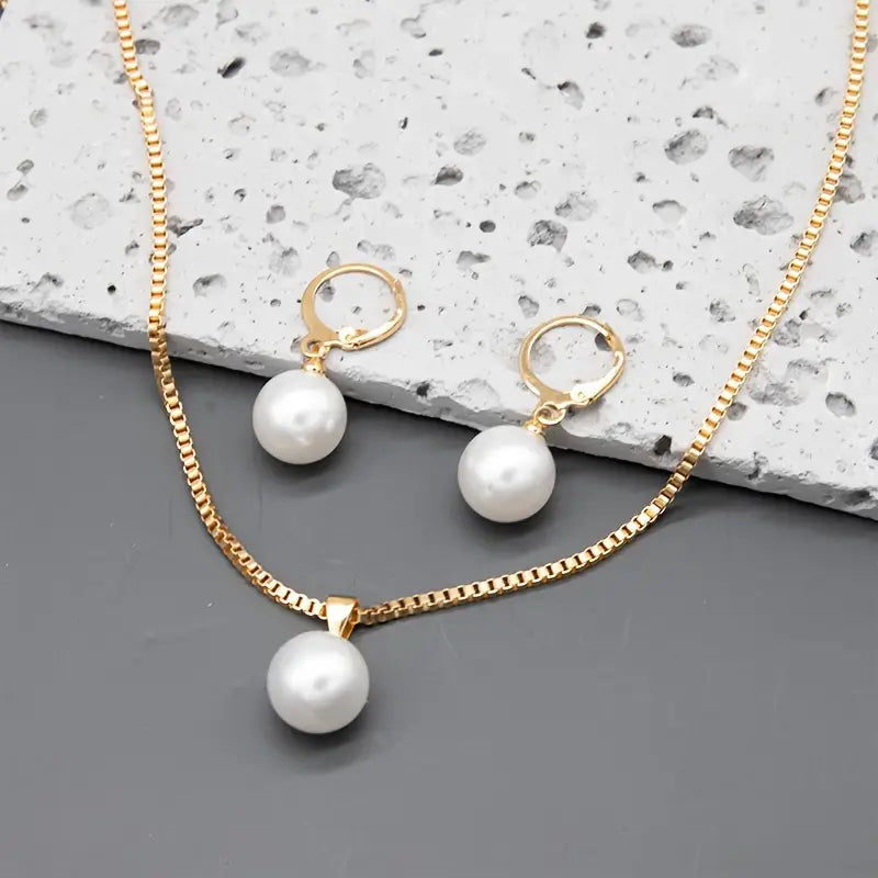 Ensemble de bijoux élégants avec des perles