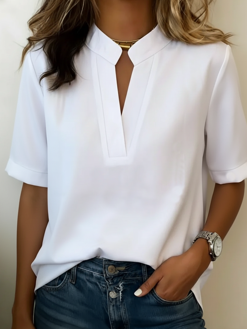 Eliz — Chemise élégante avec un col raffiné