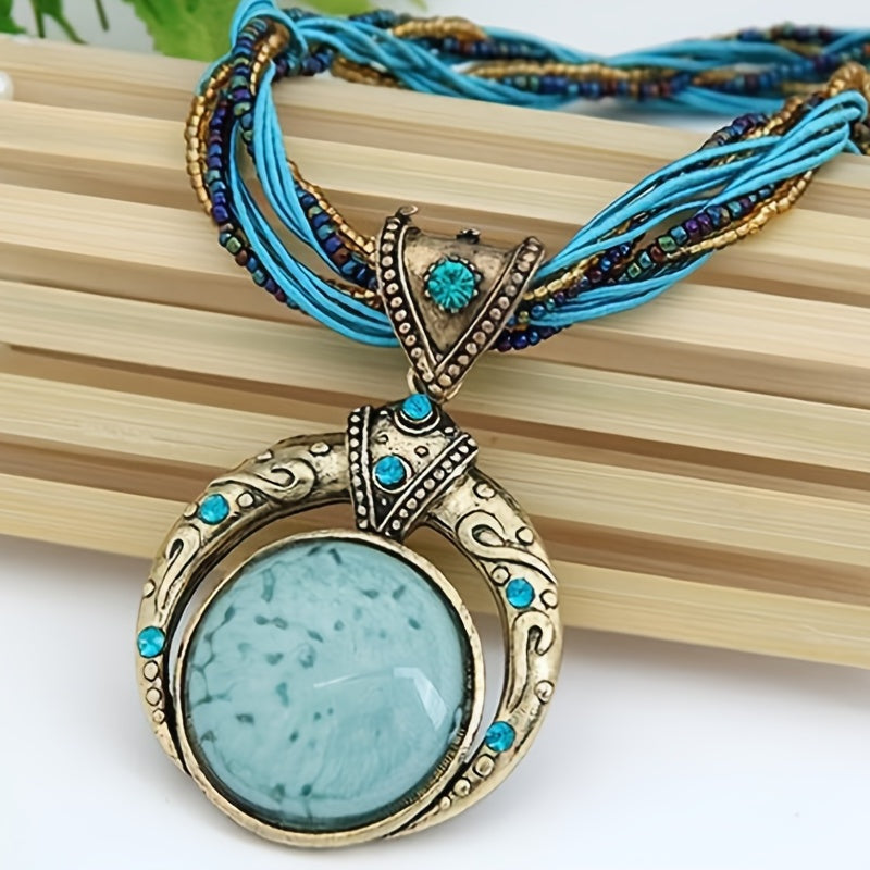 Collier avec pendentif bohème