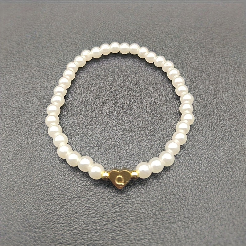 Bijou chic avec lettre au cœur (A–Z)