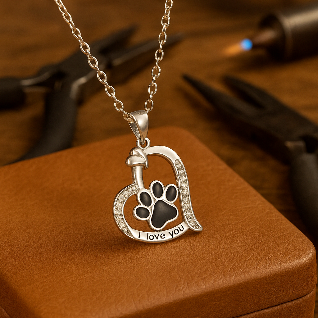 Pendentif avec empreinte de pied