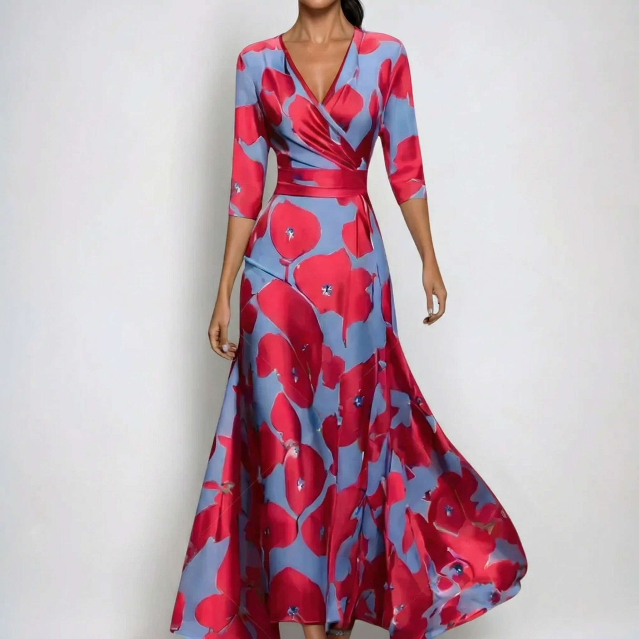 Leona | Robe à fleurs élégante