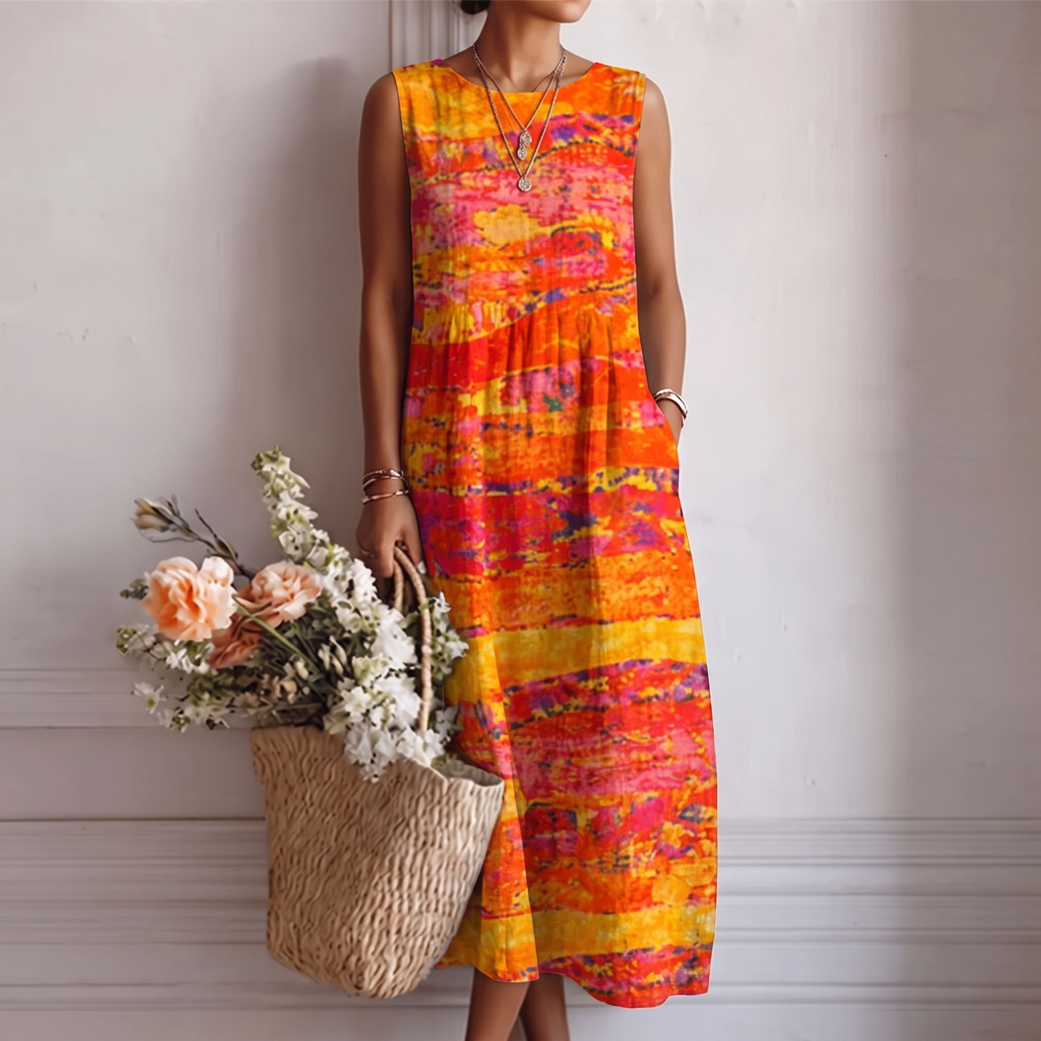 Laura™ | Robe midi décontractée