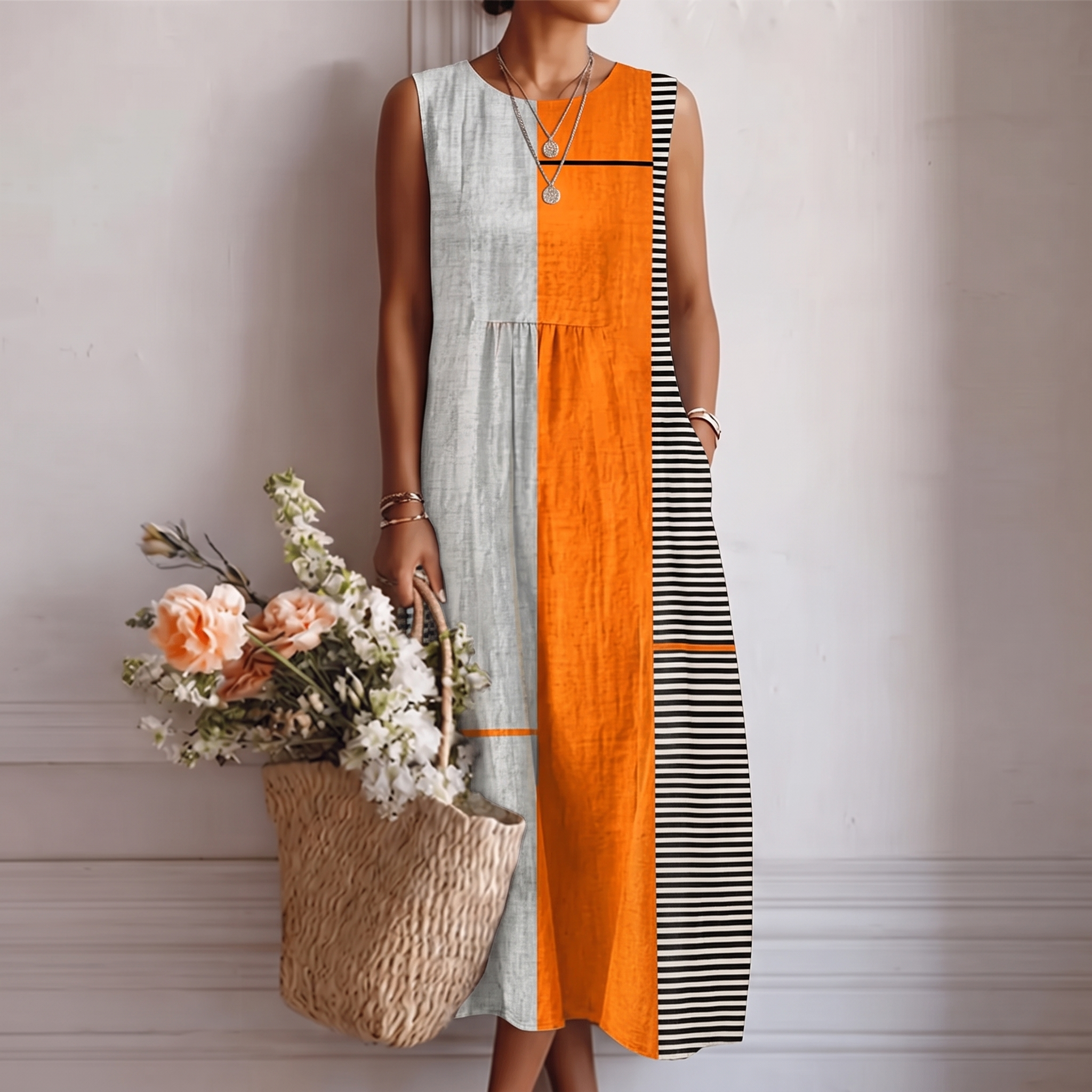 Clara™ | Robe midi décontractée