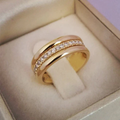 Bague vintage avec zircon