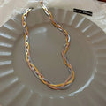 Collier élégant chic en or et argent