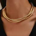 Collier en or à couches vintage