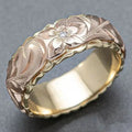 Bague en or "rose antique"