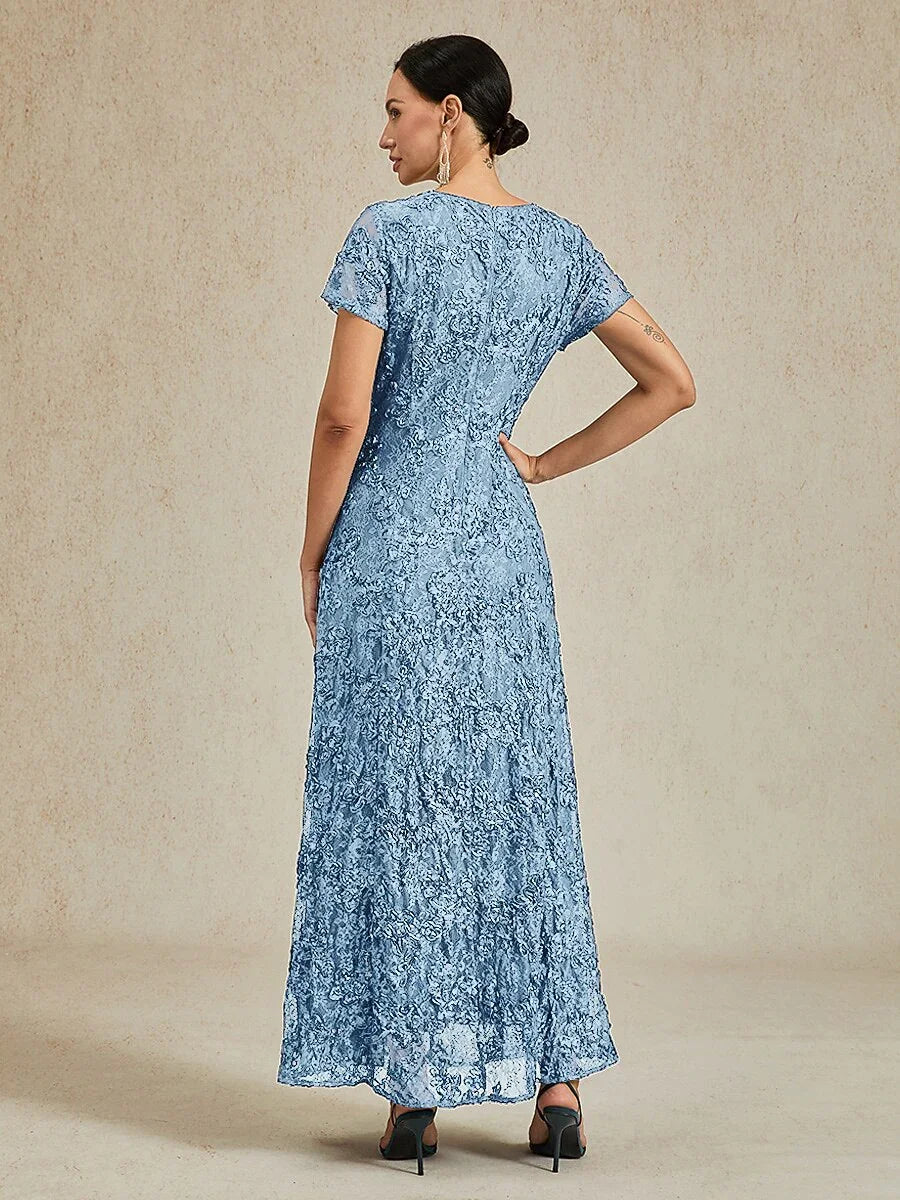 Robes A-Line en dentelle avec des décorations de sequins