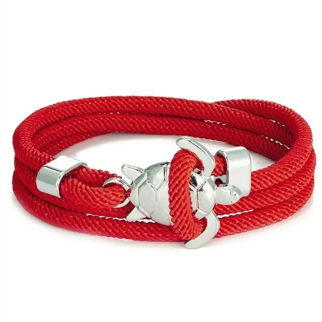 Bracelet fait main en cuir de tortue