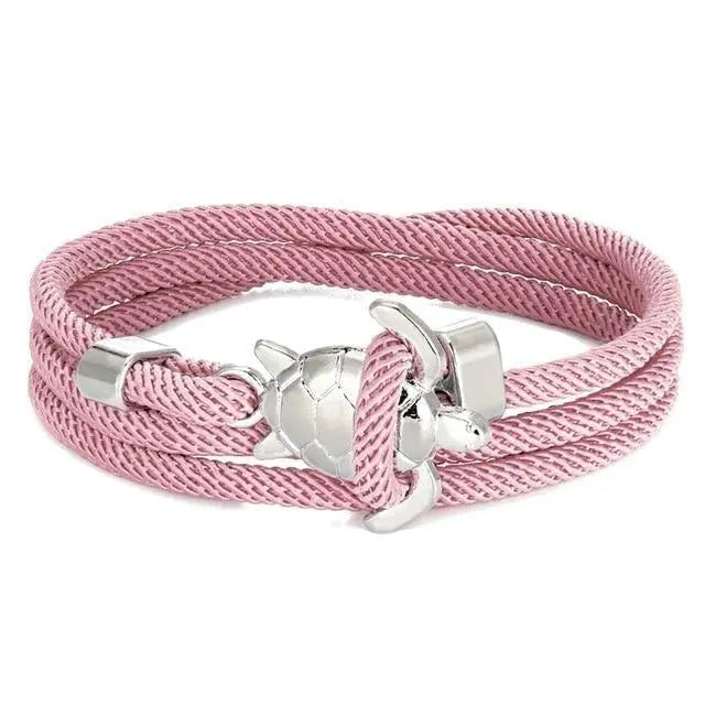 Bracelet fait main en cuir de tortue